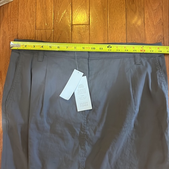 NWT Eileen Fisher Linen Blend Dapple Short Skirt Gray Size 14 - Picture 15 of 16